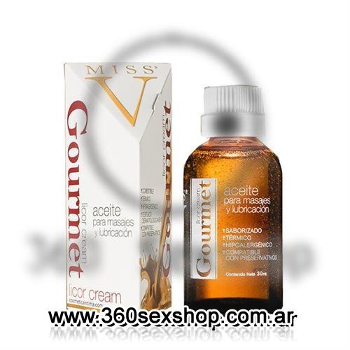 Aceite lubricante y masajes saborizado Licor cream 30 ml